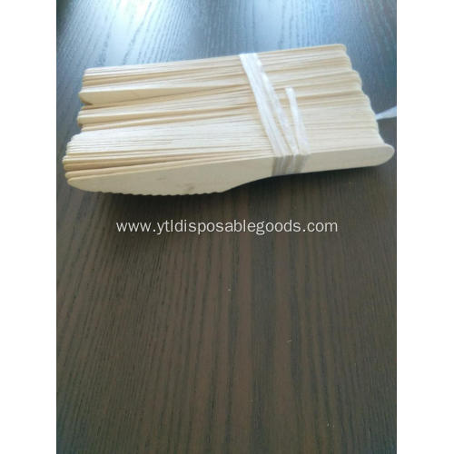 Biodegradable disposable flatware set wooden knife cutlery